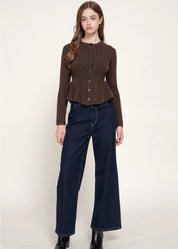 Piper Peplum Cardigan