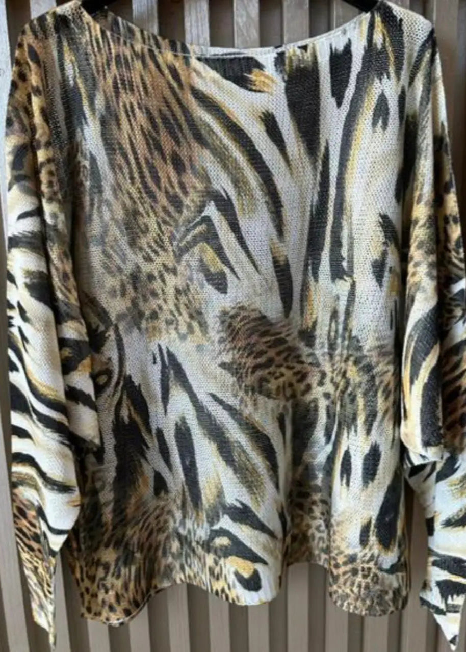 Animal Print Sweater