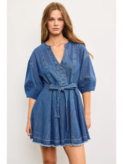 Halfway There Denim Dress