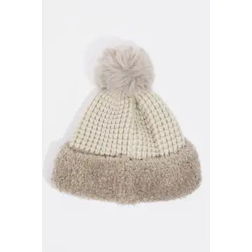 Grid Pom Hat