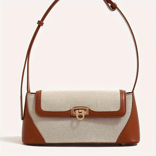 Two-Tone Shoulder Bag