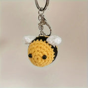 Hand-Crocheted Bee Keychains