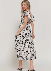 Bat Flower Maxi Dress