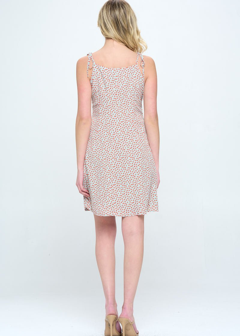 All Over Heart Print Dress