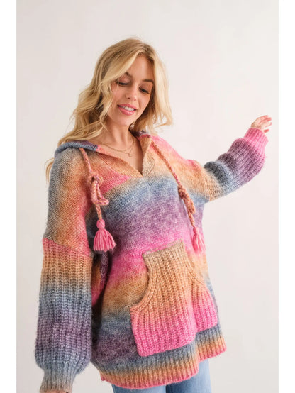 Oversized Rainbow Sweater