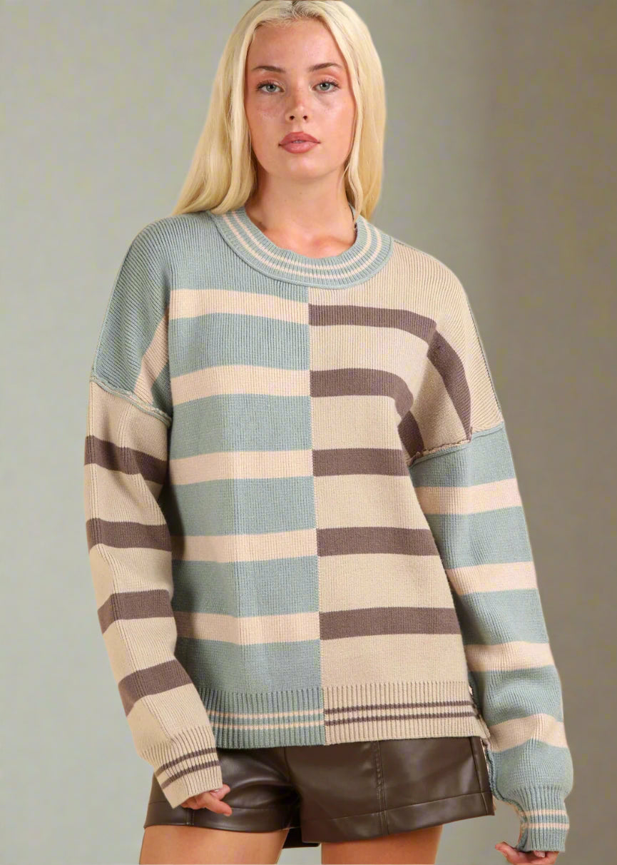 Charley Color Block Sweater