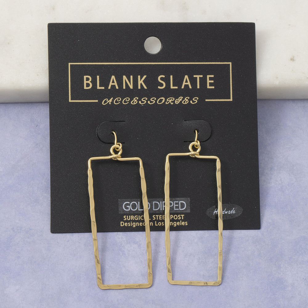 Rectangular Drop Earrings