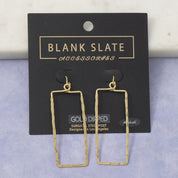 Rectangular Drop Earrings