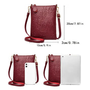 Embossed Floral Crossbody
