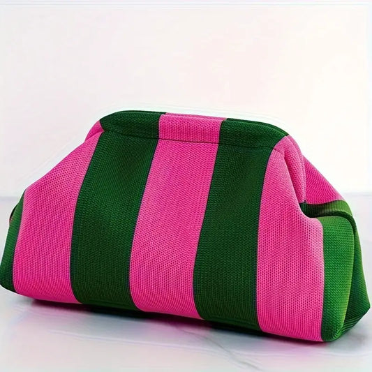 Dory Striped Clutch