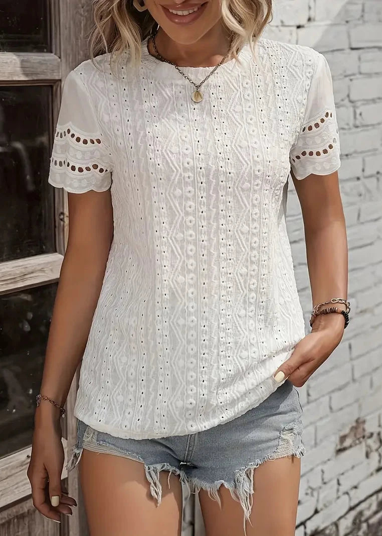 Ella Eyelet T-Shirt