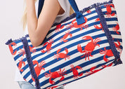Crab Fringe Tote