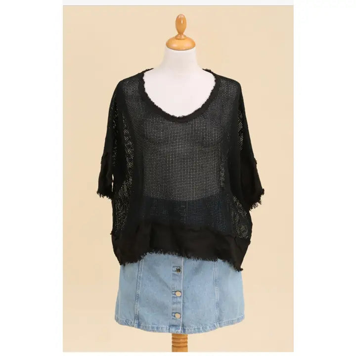 Openwork Blouse