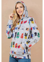 Colorful Cat Hoodie