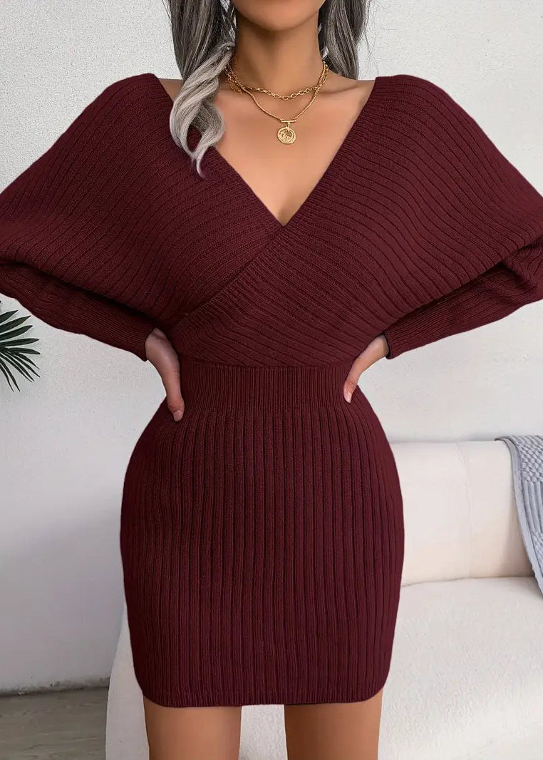 Criss-Cross Sweater Dress