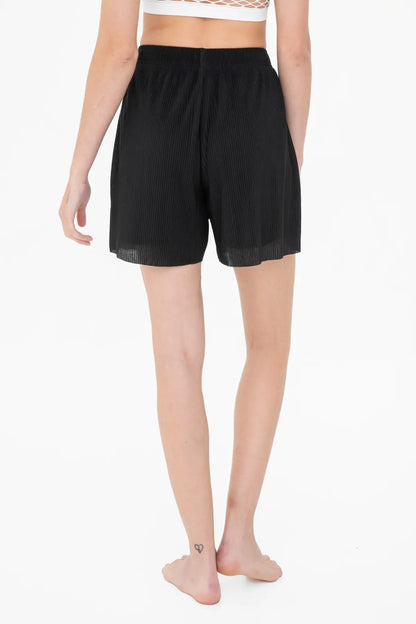 Micro Pleated Oversized Shorts