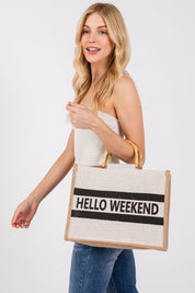 Hello Weekend Tote