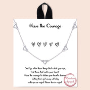 Open Heart Station Necklace