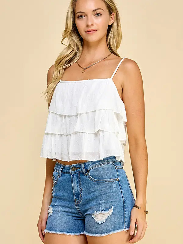 Sari Ruffle Cami Top