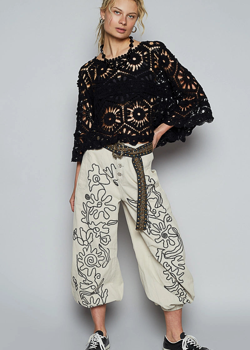 Cleo Crochet Crop Top