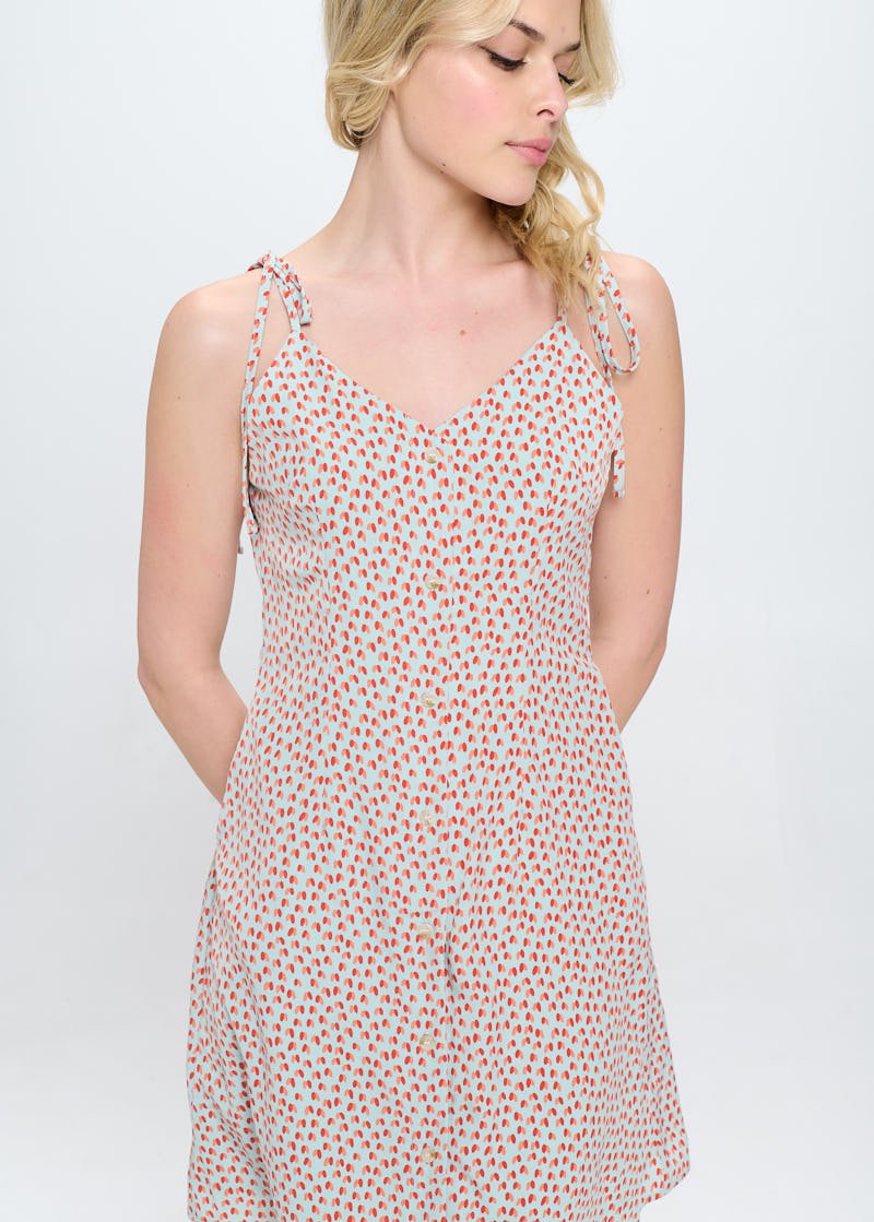 All Over Heart Print Dress