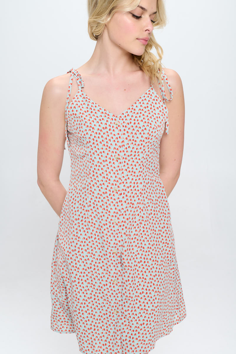 All Over Heart Print Dress