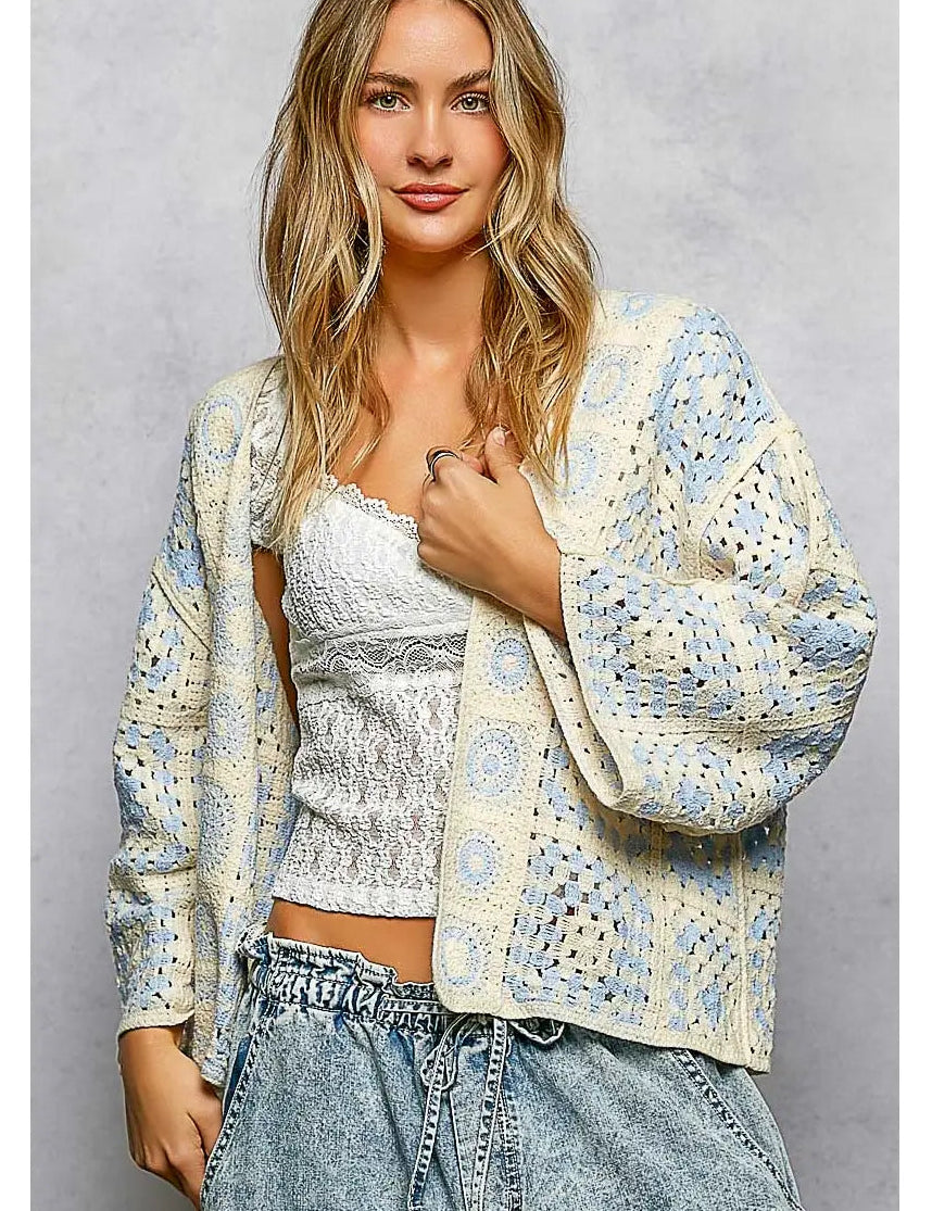 Corbin Crochet Cardigan