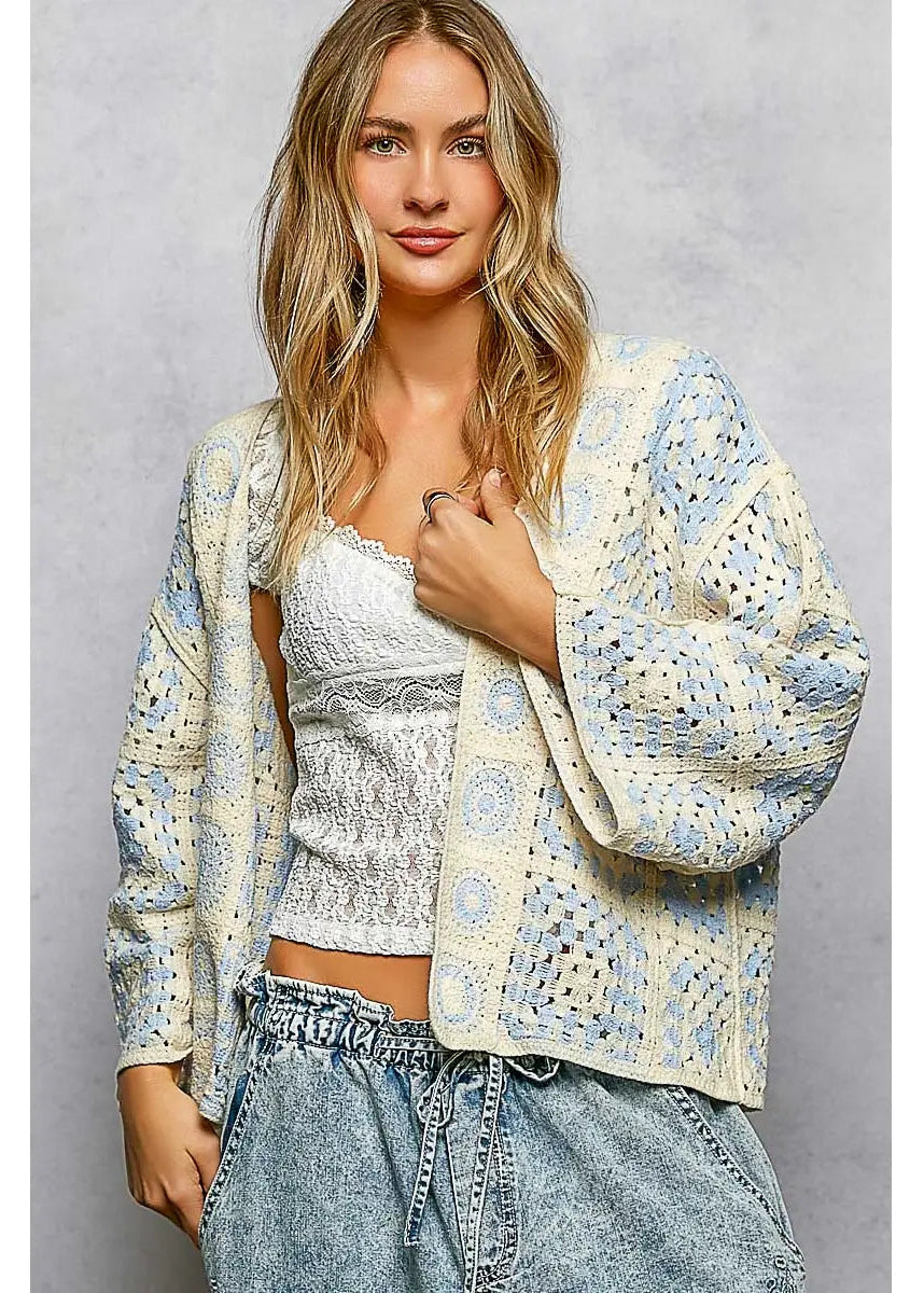 Corbin Crochet Cardigan
