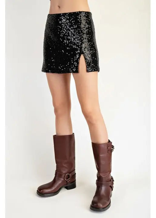 Sequin Mini Skirt