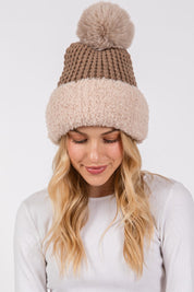 Grid Pom Hat