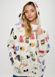 Cartoon Cats Hoodie