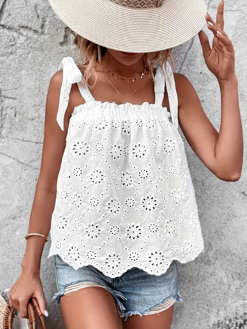 Marina Eyelet Top