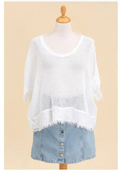 Olivia Openwork Blouse