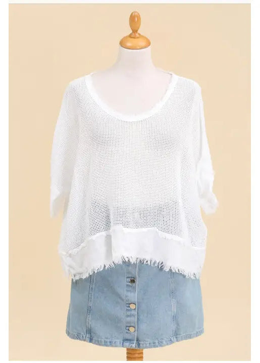 Olivia Openwork Blouse