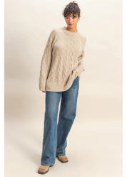 Classic Cable Crewneck