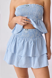 Willow Gingham Top & Skirt