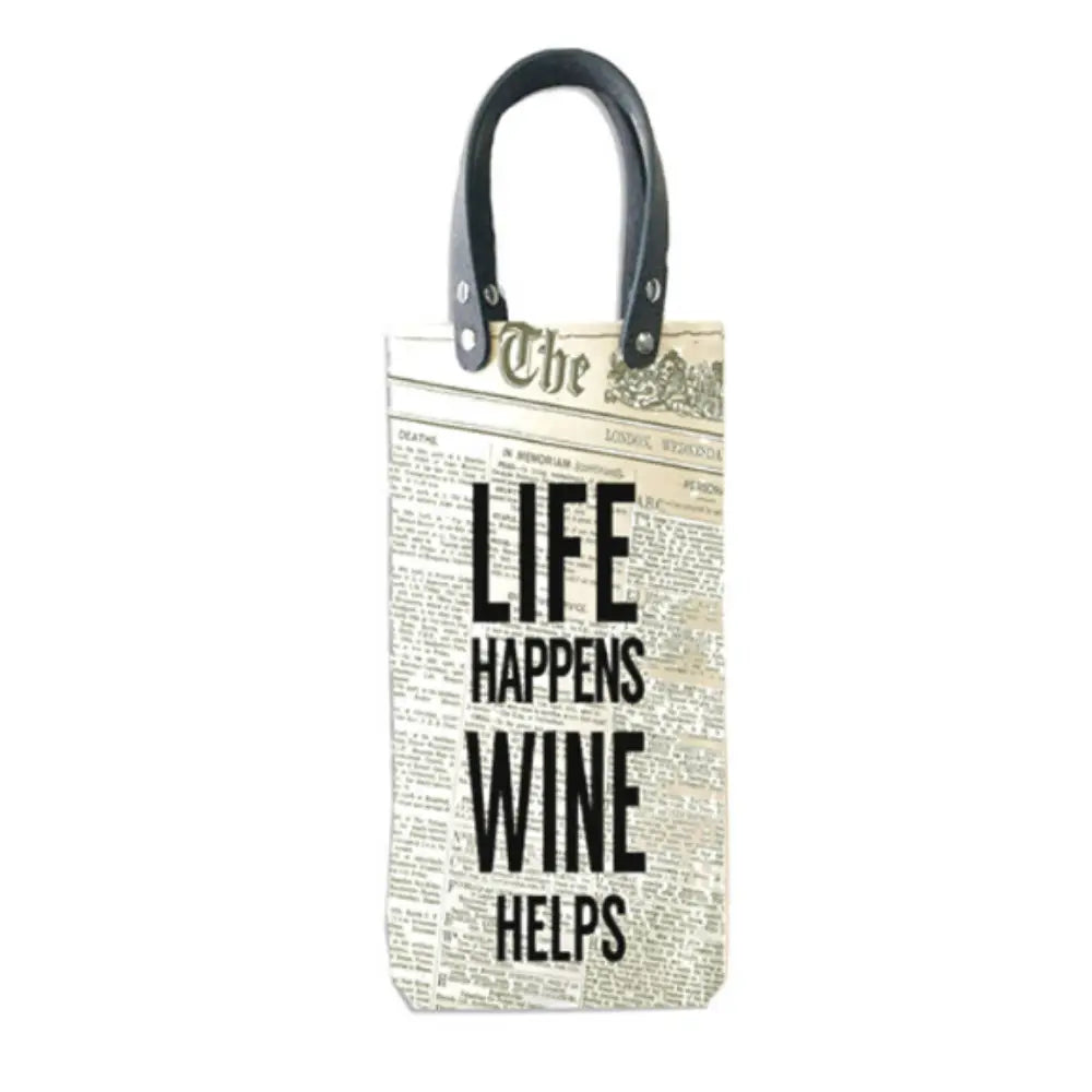 Life Happens Wine Helps Tote