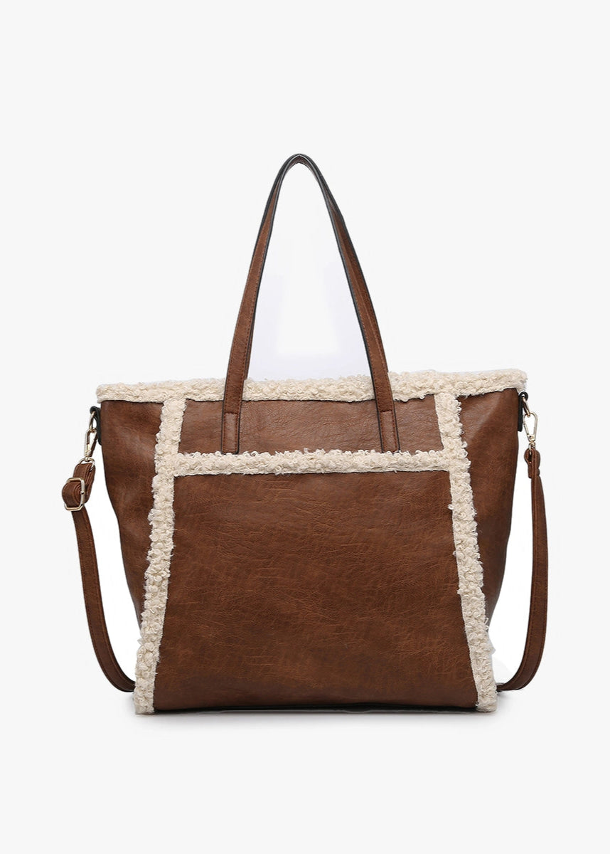 Lulu Sherpa Trim Tote