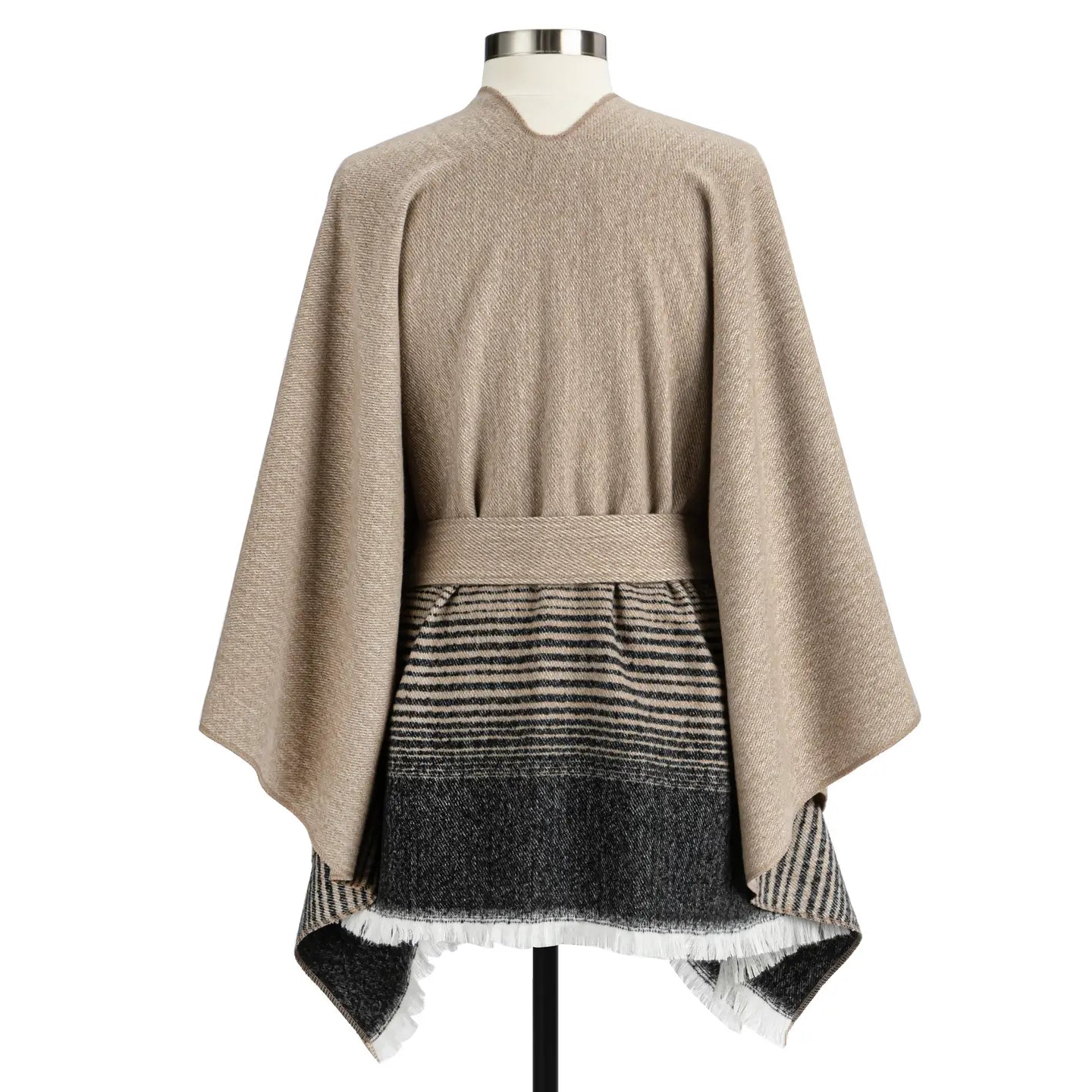Tie Waist Stripe Wrap