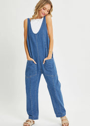 Falling for Denim Jumpsuit