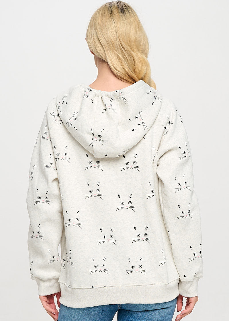 Cat Faces Hoodie