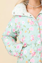 Floral Puffer Jacket