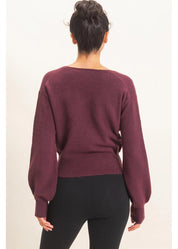 Wylie Wrap Sweater