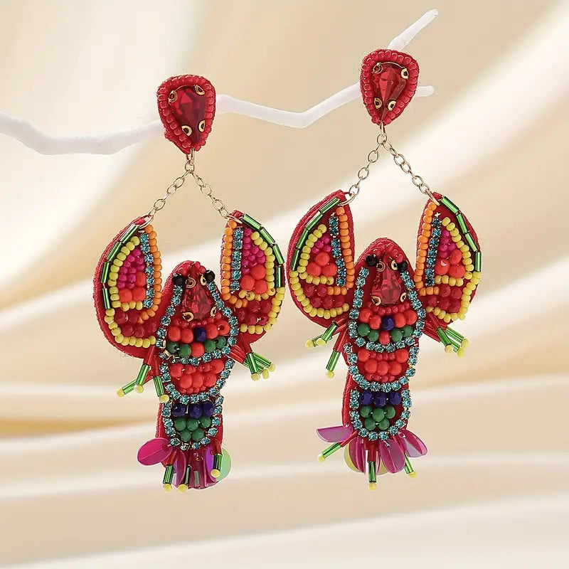 Lobster Dangle Earrings