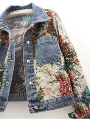 Floral Denim Jacket