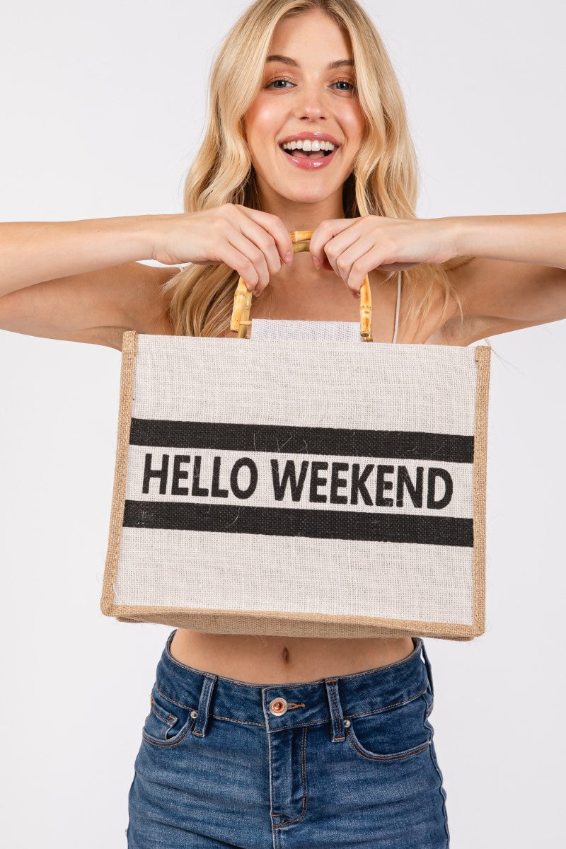 Hello Weekend Tote