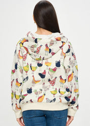 Colorful Rooster Hoodie