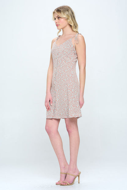 All Over Heart Print Dress