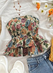 Felicia Floral Peplum Top