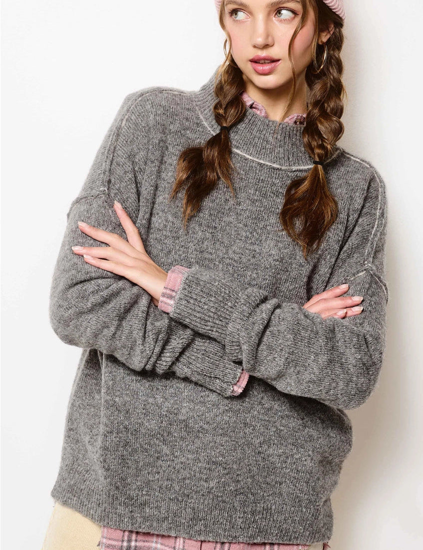 Maisie Mock Neck Sweater